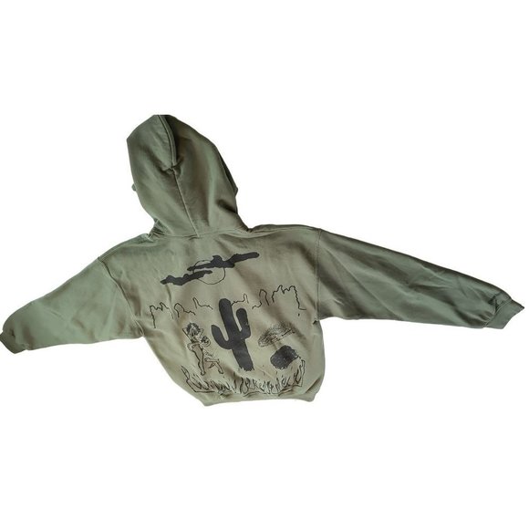 Travis Scott Rodeo Hoodie‎ Cactus Jack Tour 2015 (Olive Green) Heavyweight Large - Picture 3 of 12
